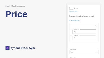 Add/Update Price in syncX: Stock Sync (Column Matching)