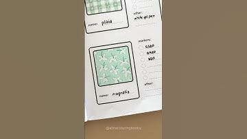 🌟 Tutorial Alert: White Magnolia Pattern 🌟#coloringworkbook #alinacoloringbooks #tutorial #pattern