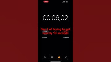 Trying to get exactly 10 seconds! DAY 1  #timer #foryou