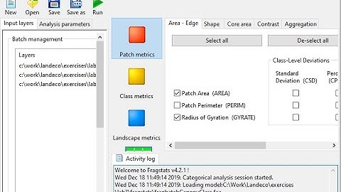 Fragstats training for NASP Landscape Ecology Module