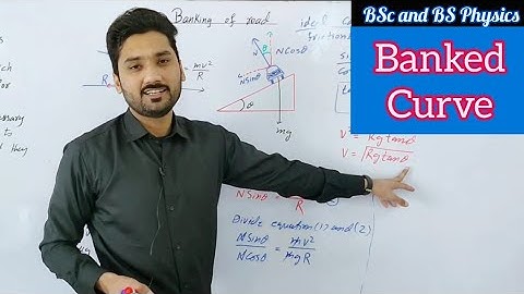 Banking of road | Banked curve | Mechanics | BSc and BS physics | 1st year physics |physics ka safar
