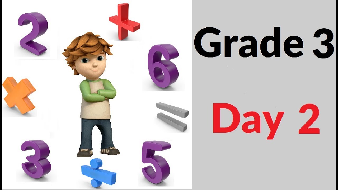GRADE 3 Math Worksheet DAY 2 - YouTube