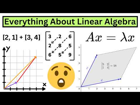 Everything About Linear Algebra in 10 minutes