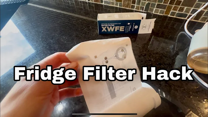 GE Fridge Filter Hack Peel off Chip from GE Filter