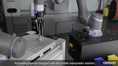 Robot collaboratif Omron TM avec application de machine CNC