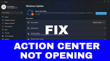 How to FIX: ACTION CENTER NOT OPENING in Windows 11