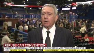 Dan Rather Discusses the Republican National Convention with Sky News Profile