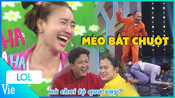 Tiểu Vy khốn khổ với mèo Tiến Luật, Lâm Vỹ Dạ bị hành với game MÈO BẮT CHUỘT cực hài