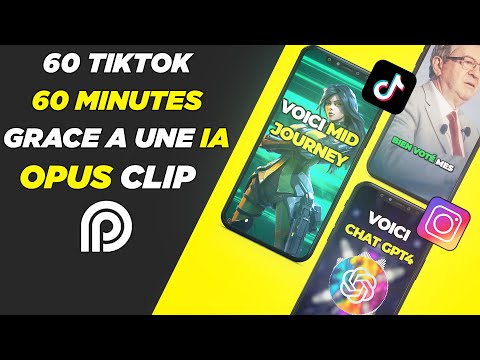 Opus Clip : Générez automatiquement des TikTok depuis vos vidéos YouTube grâce à l'IA !