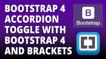 Bootstrap 4 - Accordion Toggle with Bootstrap 4 and Brackets Text Editor
