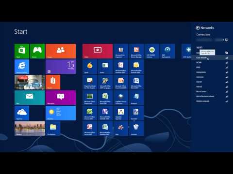 How to connect a Windows 8 computer to a wireless network