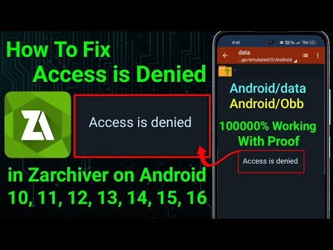 How To Fix Access is Denied in Zarchiver On Android 10 To 16