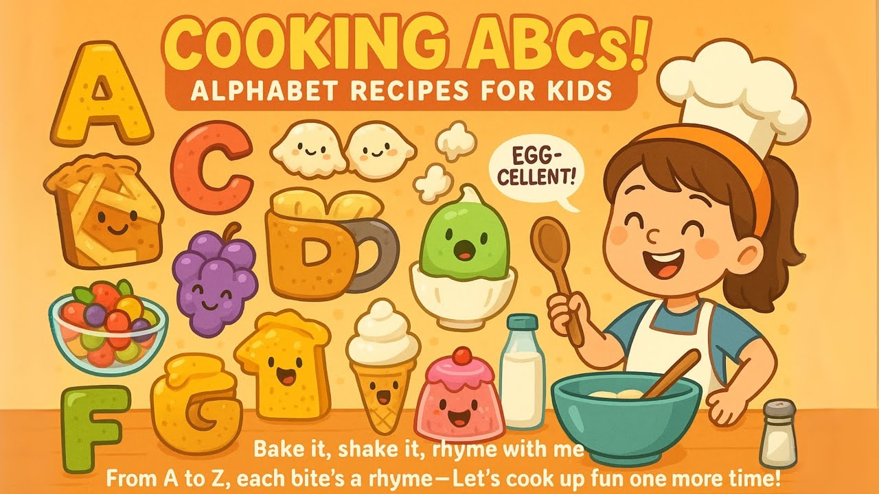 Cooking ABCs! 🍎 Alphabet Recipes for Kids | Tasty A to Z Food Song | Lively Cartoon World