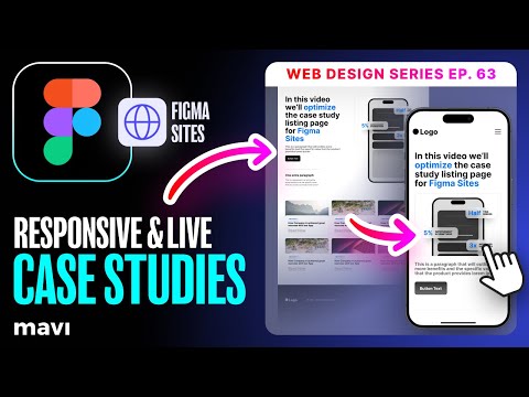 Responsify And Publish The CASE STUDIES Page (Web Design ep.63 • #figma #course)