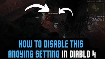 How to remove on error bothering voice lines | Diablo 4