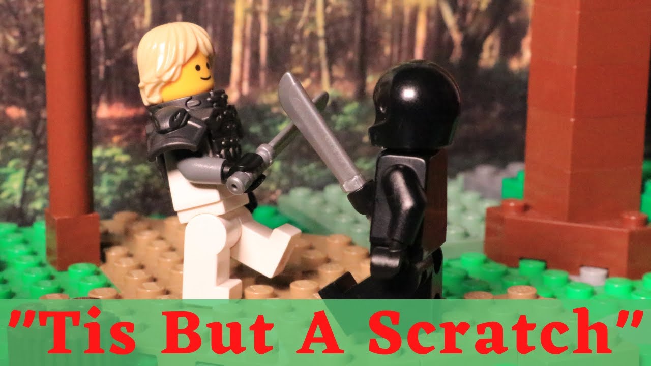 nærme sig Ulejlighed minimal Tis But A Scratch" Lego Fight Stop Motion | The Black Knight from Monty  Python and The Holy Grail - YouTube