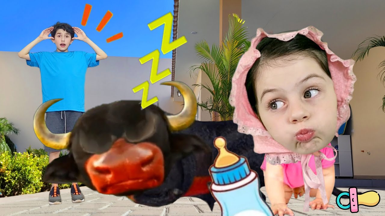 Mimi e Julinha em uma História Engraçada do BOI DA CARA PRETA e da Irmã BEBÊ