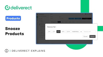 Restaurants | Snooze Products | Deliverect Explains