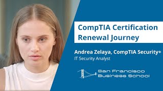 CompTIA Renewal Journey - Andrea Zelaya - CompTIA Security+ Certified