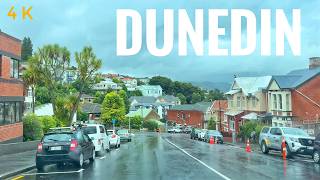 Dunedin City Drive Tour Rainy Day St Clair Beach To City Centre New Zealand Driv