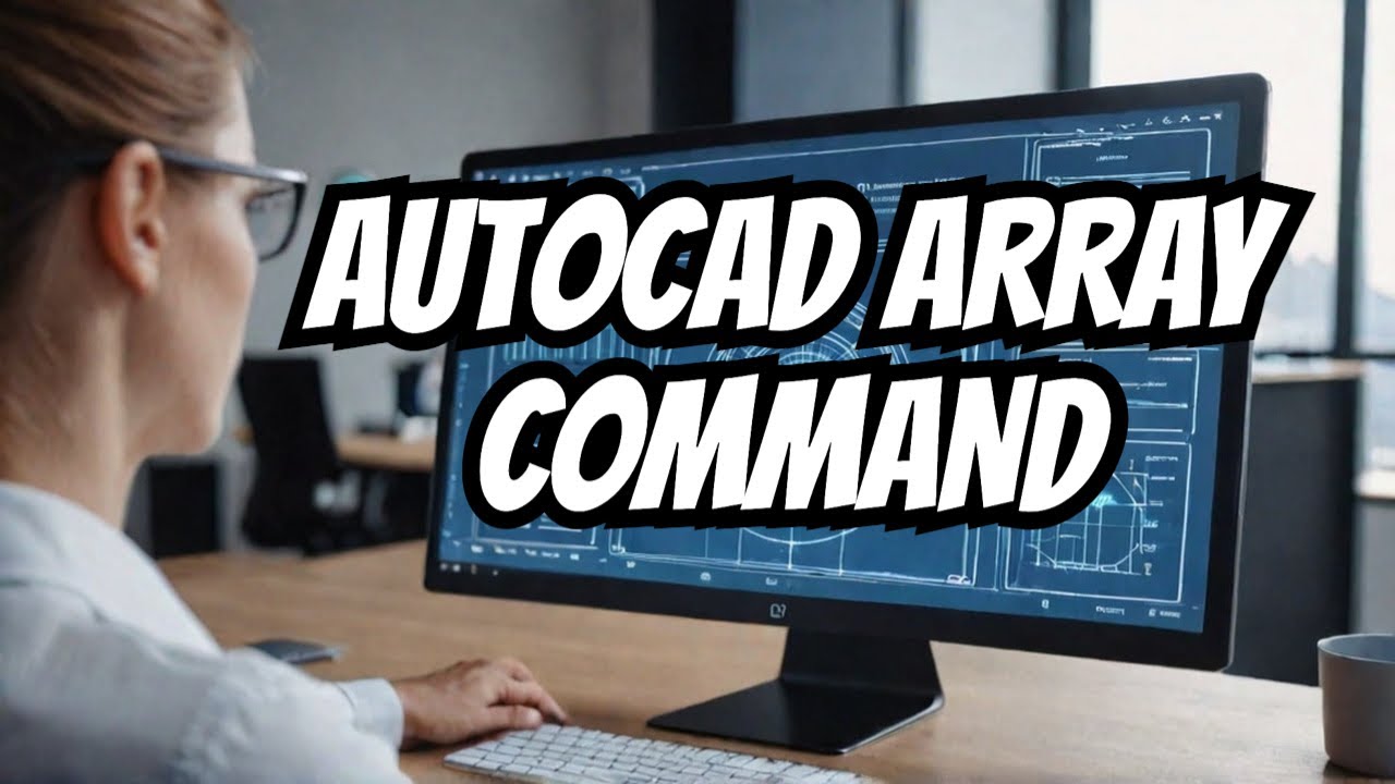 Camman Array 43|AutoCAD Command Array - YouTube