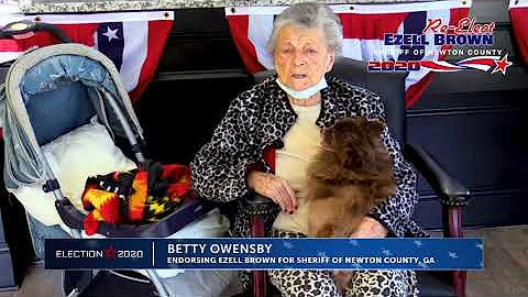 Re-Elect Ezell Brown for Newton County Sheriff: Betty Owensby endorsement video