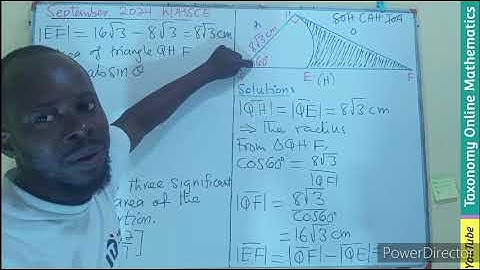 WASSCE September 2024 Question No. 9 of Section B || Trigonometry and Geometry