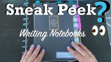 Sneak Peek at My Writing Notebooks