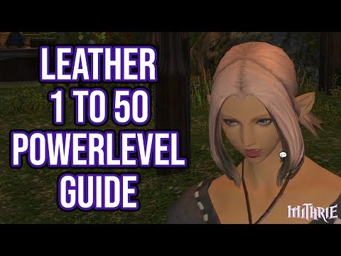 FFXIV 2.4 0429 Leatherworker 1-50 (Powerlevel Guide)