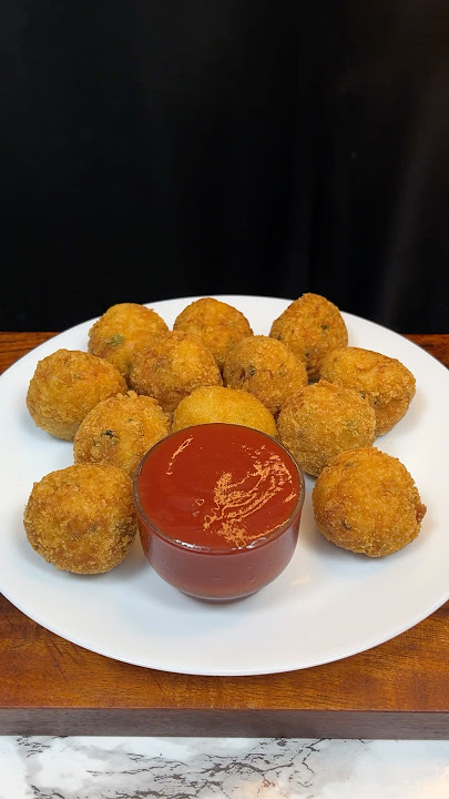 Crispy Potato Balls ASMR Cooking #shorts #food #asmr #recipe #crunchytreats #streetfood