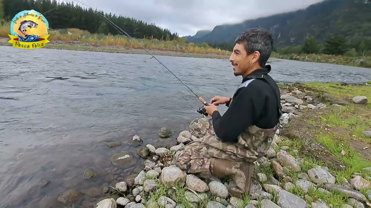 RIO NILAHUE, PESCA CON MOSCA Y FLOTADOR, PARTE 2, 126 CAPTURAS