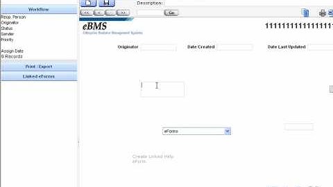 eBMS | Create eForm Outside eForm