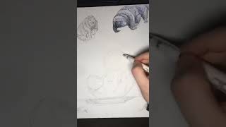 Sketchbook Day 28 Playful Tardigrade