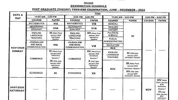 NSOU PG FINAL ROUTINE 2025 ll NSOU PG ROUTINE EXAM 2025 ll nsou pg revised exam routine 2025 l #nsou