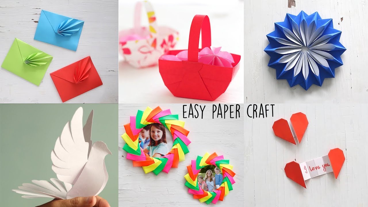 Paper Craft Ideas / Easy Paper Craft / Easy Crafts / Easy Art And Craft  With Paper / DIY Paper Craft 