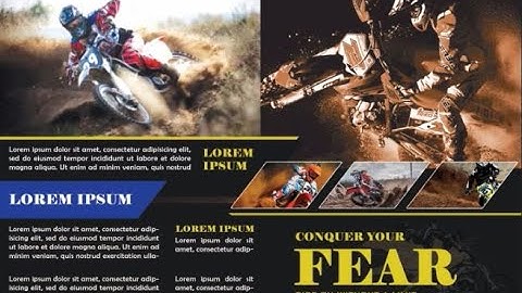 How to create Custom Sports Two-fold Brochure | Adobe Photoshop CC