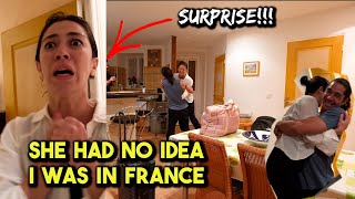 We Flew to France to Surprise Her! (TERRIFYING Reaction)