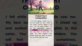 I Failed Then I CONQUERED 💪🔥 | Learn English #Motivation #NeverGiveUp #PastTense #EnglishSuccess