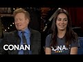 Conan Caught Mila Kunis & Ashton Kutcher Lighting Fireworks - CONAN on TBS