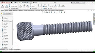 Solidworks advanced tutorials 103 |  How to make knurling in solidworks.