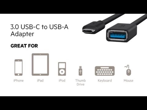 USB-C At A Glance: 3.0 USB-C to USB-A Adapter by Belkin