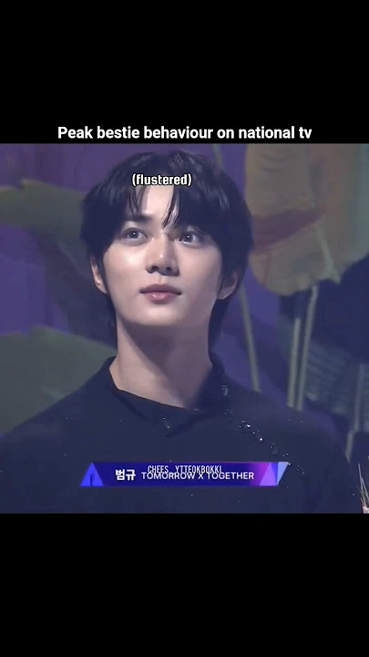 peak bestie behaviour on national tv 🤣 #soogyu #soobin #beomgyu #txt #moa #fyp