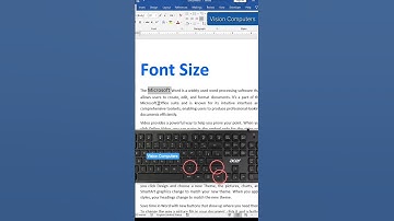 Ms Words Shortcut keys to save your time! Increase font size and decrease font size #word #msword