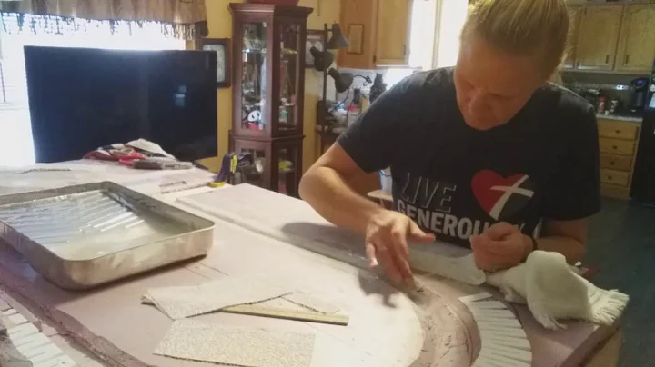 STEP 9: APPLYING PLASTER CLOTH TO THE MODEL TRAIN LAYOUT