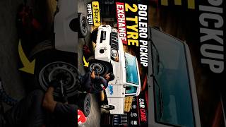 Bolero Pickup 2 Tyre Change 🔥    #shorts #BoleroPickup #TyreChange #Mechanic #ViralVideo #Truck