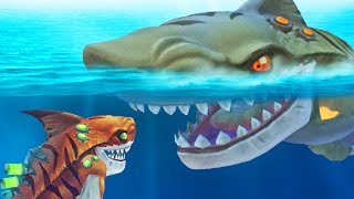РАДИОАКТИВНАЯ АКУЛА ПРОТИВ АКУЛЫ БОССА | Hungry Shark World