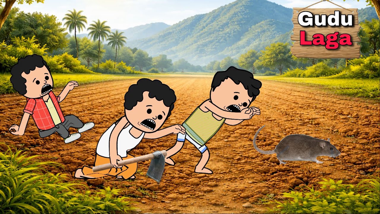 गुड्डू लगा//Santali Funny Comedy Cartoon Video 2026//@MrVatari 