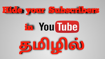 How to hide subscribers in mobile on youtube Tamil Sep 2020