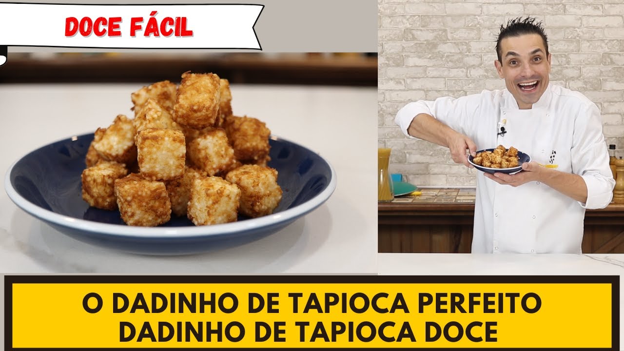 Faça essa receita para a sobremesa! DADINHO DE TAPIOCA DOCE COM COCO