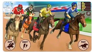 Horse Riding Rally - Free 3D Racing is the most realistic 3D Horse racing game on gaming zone 2022. screenshot 2